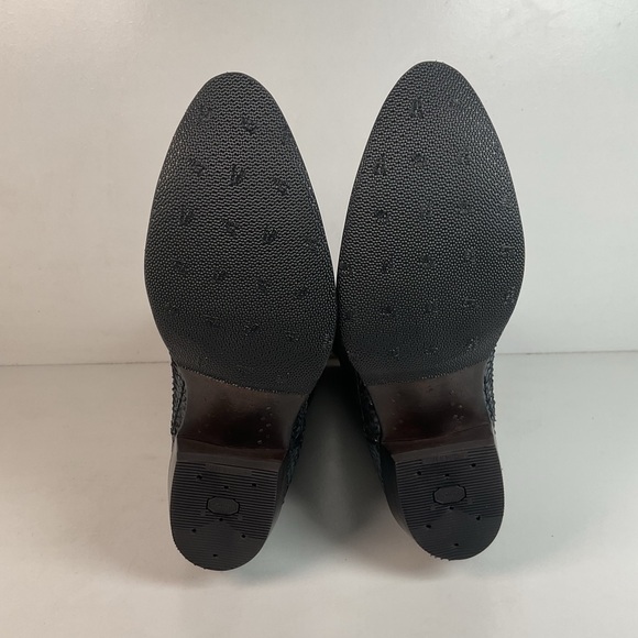 Vintage Nocona Blue Python Snakeskin Cowboy Boots 12 D USA Made Back Cut - Picture 2 of 16